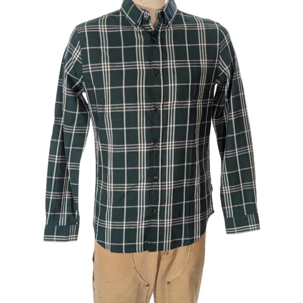 Ben Sherman Mens Cotton Plaid Long Sleeve Button Down Shirt Sz S NWT $99